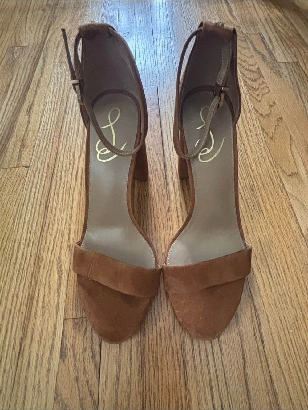 Sam Edelman - Yaro Ankle Strap Sandal Heel-Frontier Brown Size 8.5
